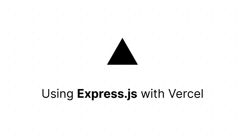 Nodejs/Express Uygulaması Vercel'e nasıl deploy edilir ?